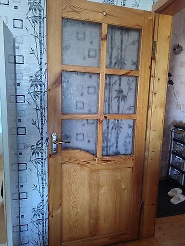 sehf qapi: Məhsul: Şüşəli taxta otaq qapıları və balkon pəncərə bloku - — 1
