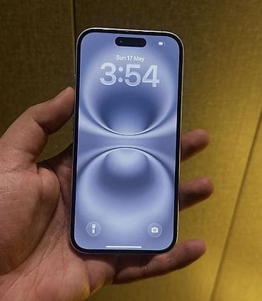 iphone 16e azerbaycan: IPhone 16, Ağ, Zəmanət, Simsiz şarj, Face ID — 6