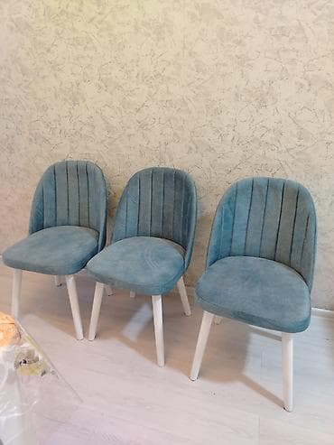 Mebel: Qonaq otağı üçün, Yeni, Qatlanmayan, rəng - Göy Stul — 2