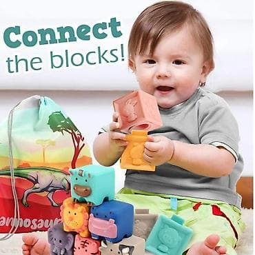 toy pudil: 3D efekti olan öyrədici kubiklər. Kubikin dörd bir yanı övladınızın — 3