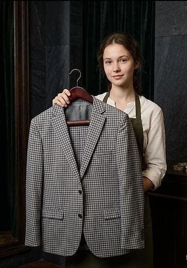 Cinslər: Marka: Renzo Rinaldi (Milano). ​Növü: Kişilər üçün boz dama-dama — 2