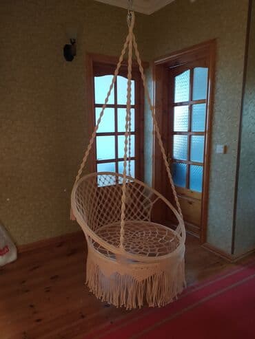 вешалка в прихожую настенная: Asma yelləncək kreslo - Forma: dairəvi səbət tipli - Rəng — 9