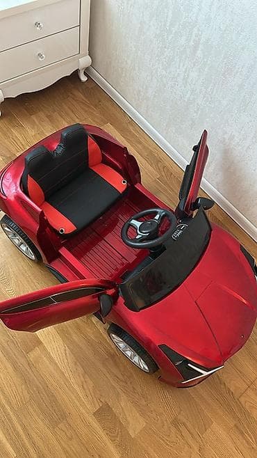 Детские электрокары: Uşaqlar üçün elektrikli minik avtomobili – sport kupe dizaynı, qırmızı — 4