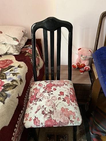 Mətbəx üçün, Qatlanmayan, rəng - Qara Stul