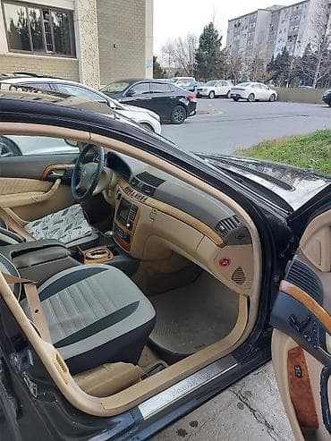 barmaqliq: Mercedes-Benz S-Class W220, qara sedan - Kuzov: Sedan, qara rəng, tam — 6
