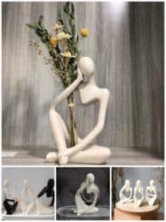 ata üçün hədiyyə: Fiqur, Gips, rəng - Ağ — 23