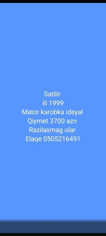 чехол для авто: Avtomobil: VAZ 2109 (hatchback), yaşıl rəng İl: 1999 Dövlət nömrə — 3