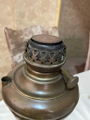 qedimi boşqablar: Antik kerosin lampa,qedim lampa,antikvar lampa — 4