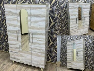 paltar işkafı: Yeni, Açılan, 3 qapılı Düz dolab, Qarderob, paltar dolabı — 3