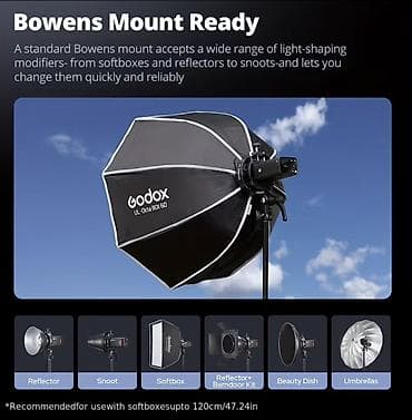 Godox S3 Bowens Mount Adapter – foto/video işıqlandırma üçün universal — 9