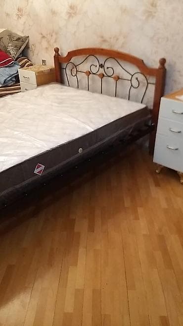 İkinəfərlik çarpayı, Matras ilə, Siyirməsiz