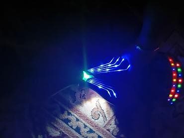 king kong: Elektrik hoverboard (segway) – LED işıqlı, kosmik naxışlı gövdə - — 4