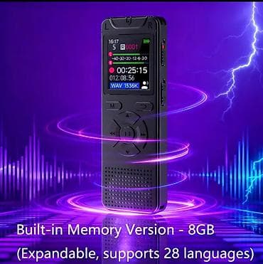 Наушники: Rəqəmsal səs yazıcı – səsə aktivləşən qeyd - 5 səviyyəli səsə — 2