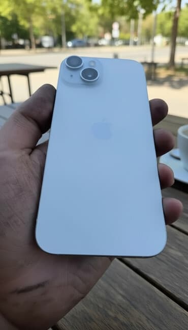 i̇phone 13 pro: IPhone 15, 128 GB, Ağ, Simsiz şarj, Face ID — 1