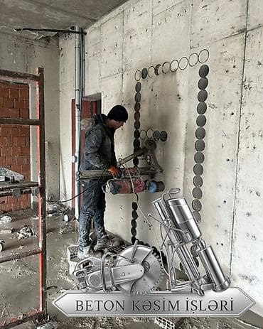 evde mualicevi masaj: Beton kəsmə və deşmə xidməti - Armaturlu beton, dəmir-beton, daş və — 8