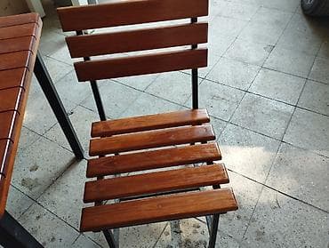 Mətbəx üçün, İşlənmiş, Açılmayan, Kvadrat masa, 6 stul