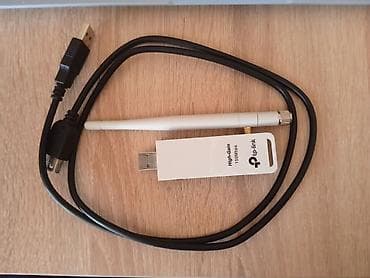 TP-Link TLWN722N-V2 USB Wi‑Fi adapteri – High-Gain, 150 Mbps Kiber