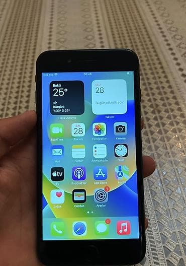 iphone 6 qiymet: IPhone 8 Plus, 64 GB, Qara, Simsiz şarj — 1