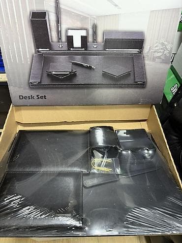 Masa üçün ofis dəsti – “Desk Set”. Rəng: qara Material: dəri lalafo.az -da Masa üçün ofis dəsti – “Desk Set”. Rəng: qara Material: dəri