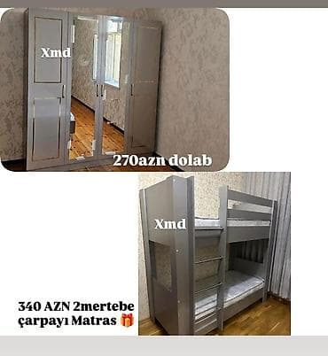 Oğlan və qız üçün, 2 təknəfərlik çarpayı lalafo.az -da Oğlan və qız üçün, 2 təknəfərlik çarpayı