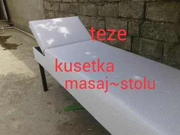 masaj stol: Masaj stolu teze tam mohkem yumusaq ve her reng kojalardan bu cur bas — 1