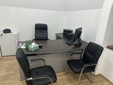 реклама офисной мебели: Ofis mebel dəsti Tərkib: - L formalı iş masası: tünd ağac rəngli — 1