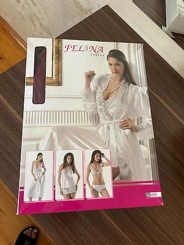 villur ev geyimleri: Felina Lingerie – qadın ev geyimi dəsti (art. 6050).Bordo rengdi 80 — 3