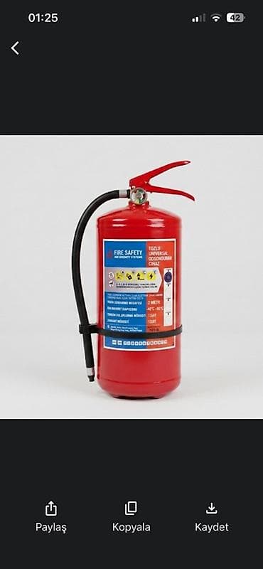 Tozlu yanğınsöndürən balon – “FIRE SAFETY” universal model - Növ