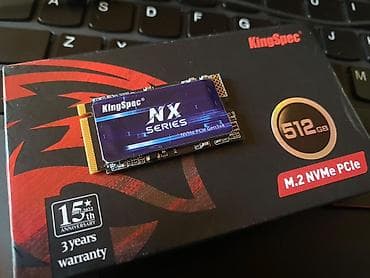 SSD KingSpec - 512GB NVMe M.2 Yeni - Form‑faktor: M.2 - İnterfeys