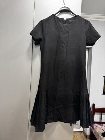 Пиджаки: Qara mini don - Rəng: qara - Dizayn: qısaqol, dairəvi yaxa, arxadan — 1