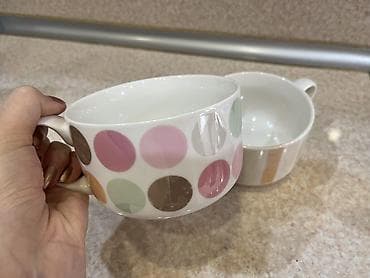 ağ sement: Fincanlar, rəng - Ağ, Keramika, 1 əd, 400 ml, Yaponiya — 2