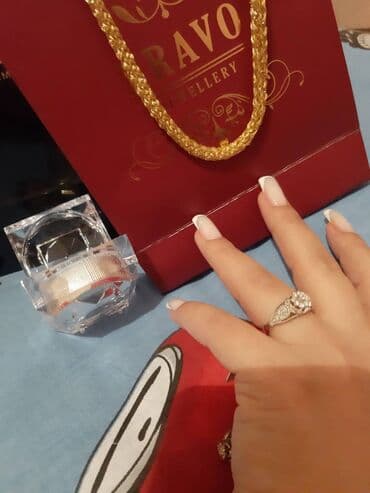 bmw 7 серия 730d at: Nişan, Üzük, Ağ qızıl, 750 Əyar, Brilyant, 0.51-1.00 Karat — 3