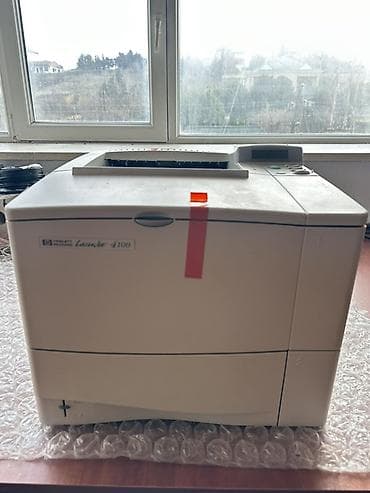 Ноутбуки: HP LaserJet 4100 – monoxrom lazer printer - Növ: A4 ölçülü, qara-ağ — 1