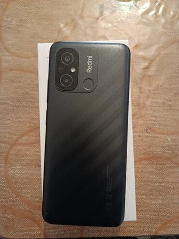 Xiaomi Redmi 12C smartfon - Rəng: qara (arxa tərəfində tekstural