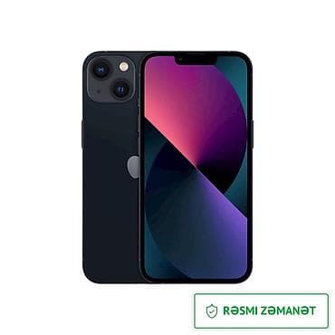 redmı not 13: IPhone 13, 128 GB, Midnight, Zəmanət — 1