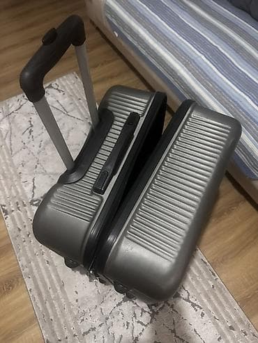 ninebot e2 pro: Oualex sərt korpuslu trolley çamadan - Rəng: tünd boz/metallik - — 3