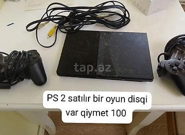 PlayStation 2 Slim oyun konsolu - Model: PS2 Slim - Qoşulma: AV