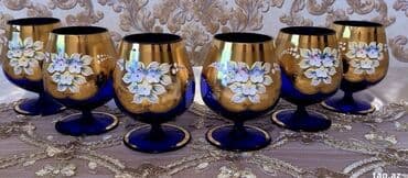 Qədəhlər, rəng - Göy, Xrustal, 6 ədədli dəst, 200 ml, Çexiya lalafo.az -da Qədəhlər, rəng - Göy, Xrustal, 6 ədədli dəst, 200 ml, Çexiya