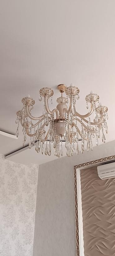 bez parca: Çılçıraq, 10 və daha çox lampa, Şüşə — 2