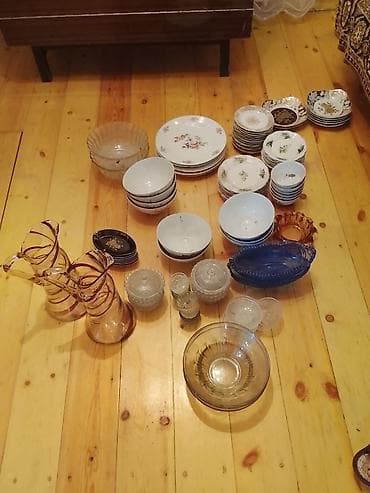 Столовая посуда: Mətbəx qab-qacaqları dəsti - Porselen yemək boşqabları: müxtəlif — 1