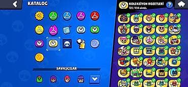 qızıl eşyaları: Brawl Stars hesabı – inkişaf etmiş profil - Kupa: 23 083 - Lig — 4