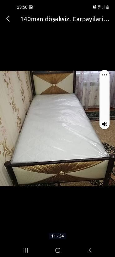 Новый, Односпальная кровать, Без подьемного механизма, С матрасом, Без выдвижных ящиков, Азербайджан — 5