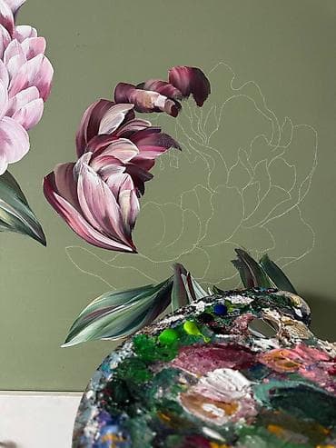 dekorativ boyalar: Divar rəsimlərinin çəkilməsi🎨 WhatsApp aktiv yazın bizə və ya zəng — 3