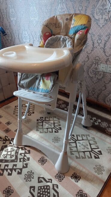 Oyuncaqlar: Uşaq yemək stulu - Rahat və yumşaq süngərlənmiş oturacaq, rəngarəng — 2