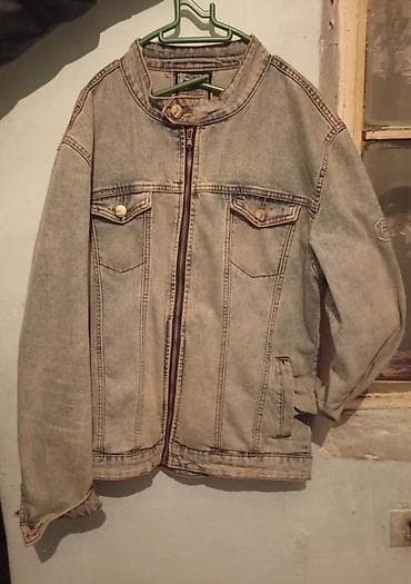 Unisex cins gödəkçə - Material: qalın denim (cins) - Rəng: açıq