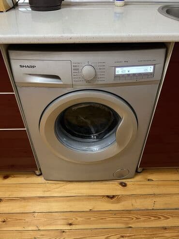 maşın üçün manitor: Paltaryuyan maşın Sharp, 8 kq, İşlənmiş, Avtomat, Qurutma var, Kredit yoxdur — 4