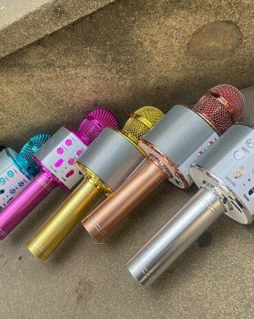 bluetooth mikrofon karaoke: Ws-858 Bluetooth mikrafon kalonka Endirim 25Yox 15Azn✅ ✅Mikrafon — 9