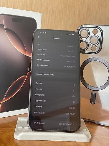 lg 82 ekran: IPhone 16 Pro Max, 256 GB, White Titanium, Simsiz şarj — 3