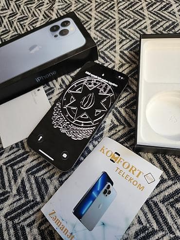 iphone 14 128 gb: IPhone 13 Pro, 256 GB, Sierra Blue, Zəmanət, Barmaq izi, Face ID — 1