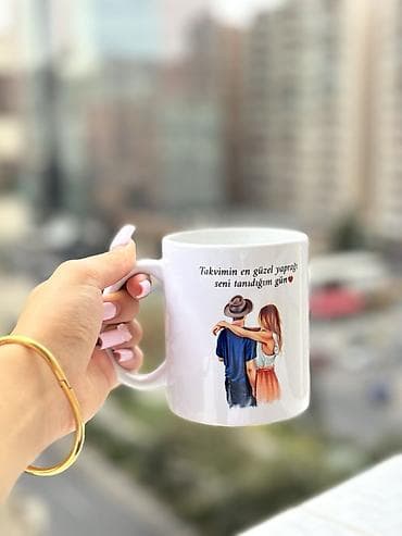 cay qabi: Fincanlar, rəng - Ağ, Keramika, 1 əd — 1